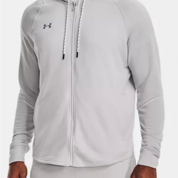 UNDER ARMOUR DRIVE WARMUP / ZIP-UP HOODIES / MENS/ GRAY/M - Picture 1 of 4